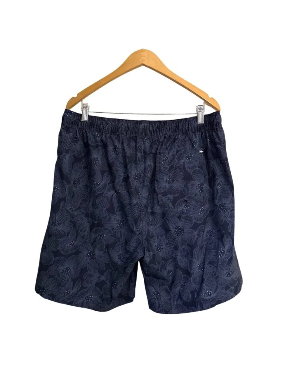 Hurley Mens XXL Black Floral Swim Shorts With Elastic Waist & Drawstring - Picture 2 of 6